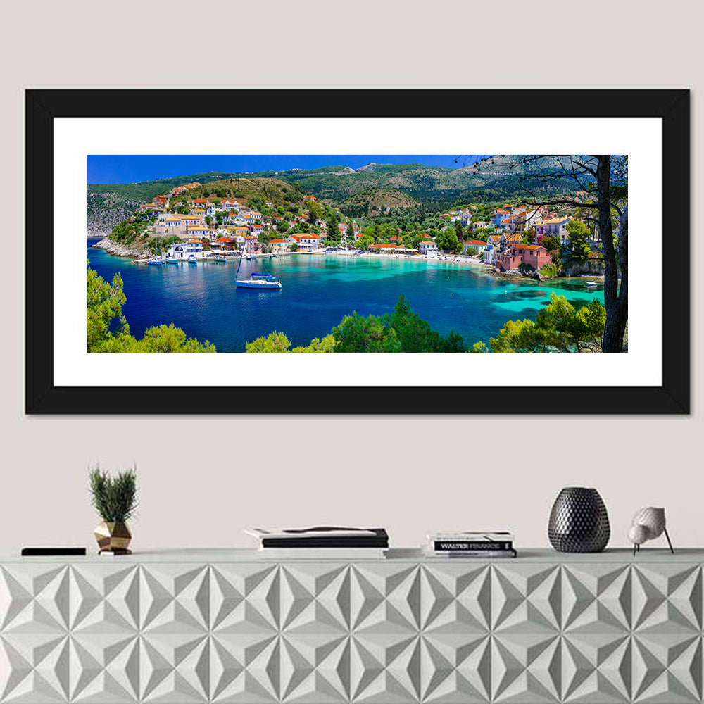 Assos Village Harbor View Wall Art