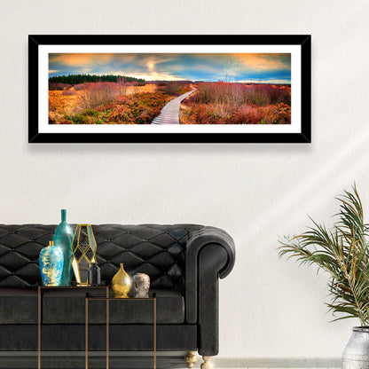 Autumn Heathland Boardwalk Wall Art