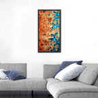 Oxidized Steel Abstract Wall Art