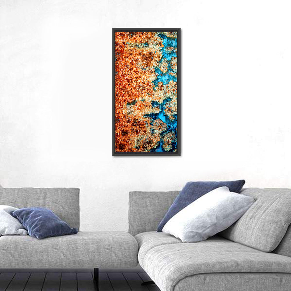 Oxidized Steel Abstract Wall Art