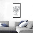 Cardiff City Map Wall Art