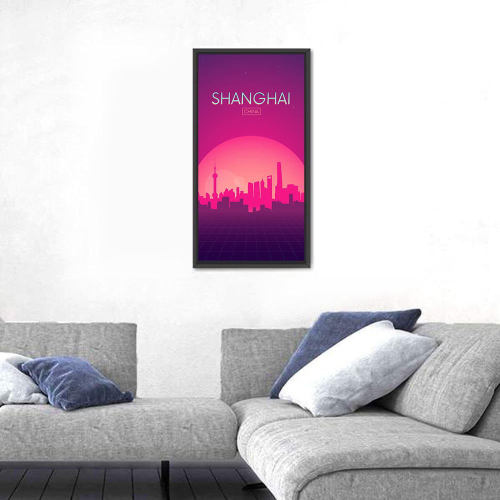 Shanghai China Skyline Wall Art