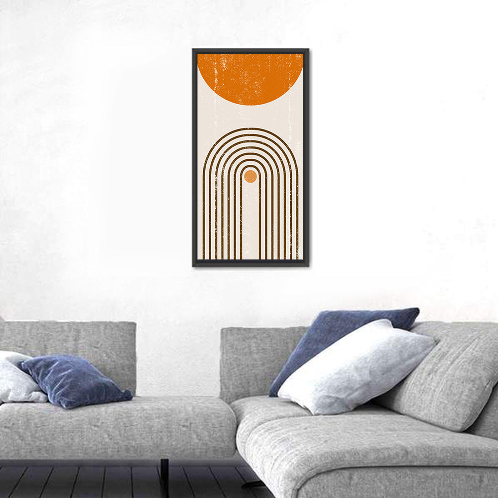 Burning Sun Minimalist Wall Art