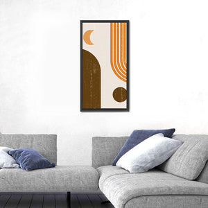 Geometric Rainbow Abstract Wall Art