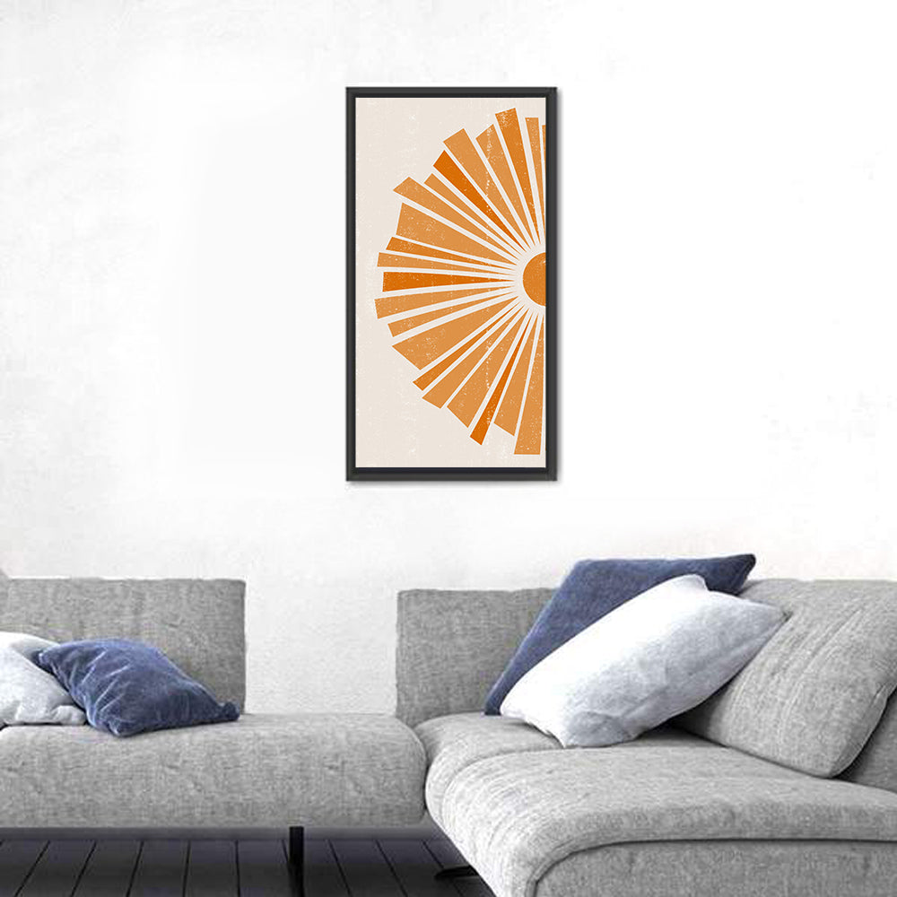 Semicircular Sunburst Minimalist Wall Art