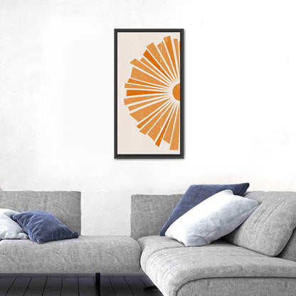 Geometric Sunset Abstract Wall Art