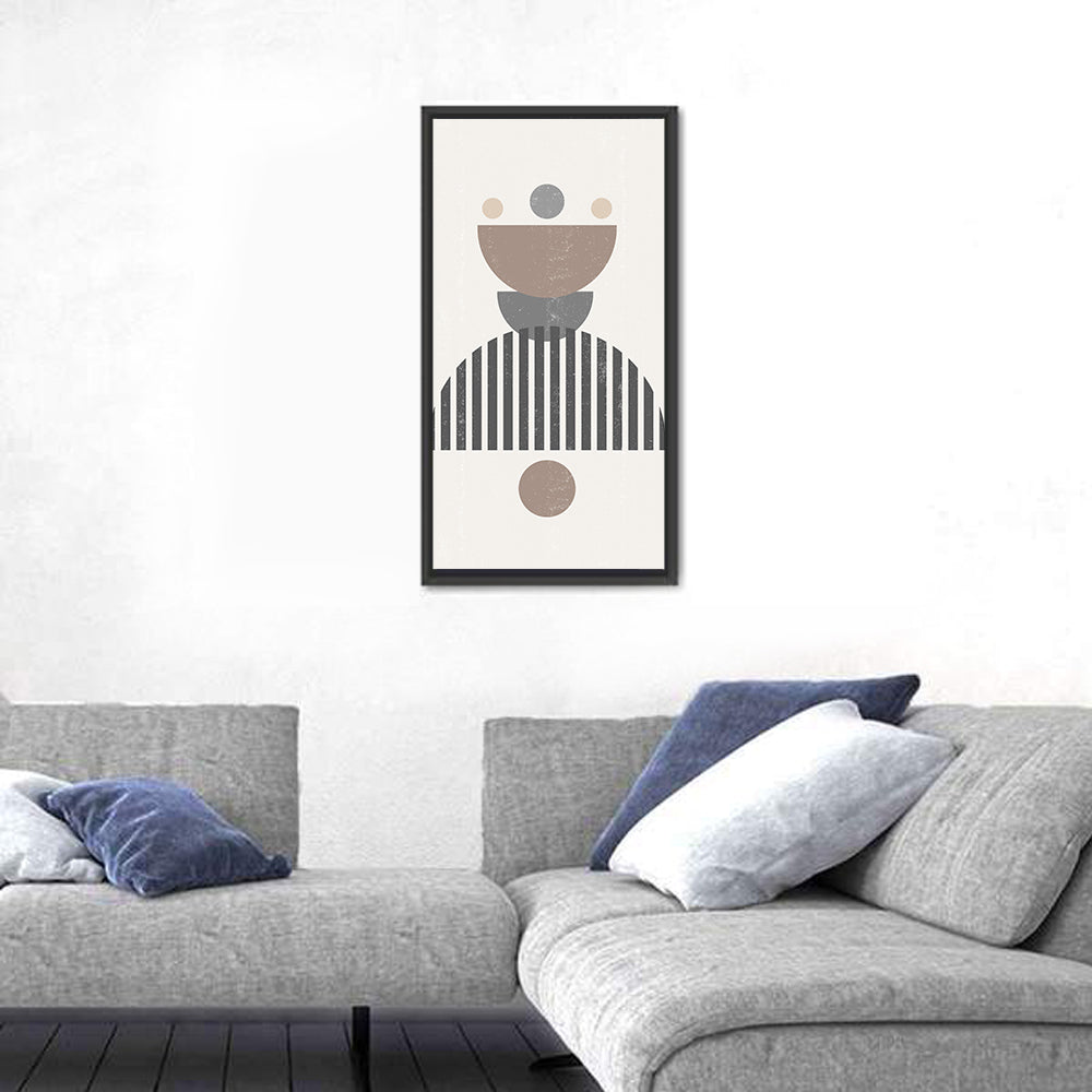 Stacked Sun and Moon Minimalist Wall Art