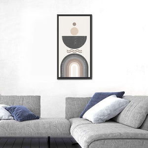 Geometric Sun Abstract Wall Art