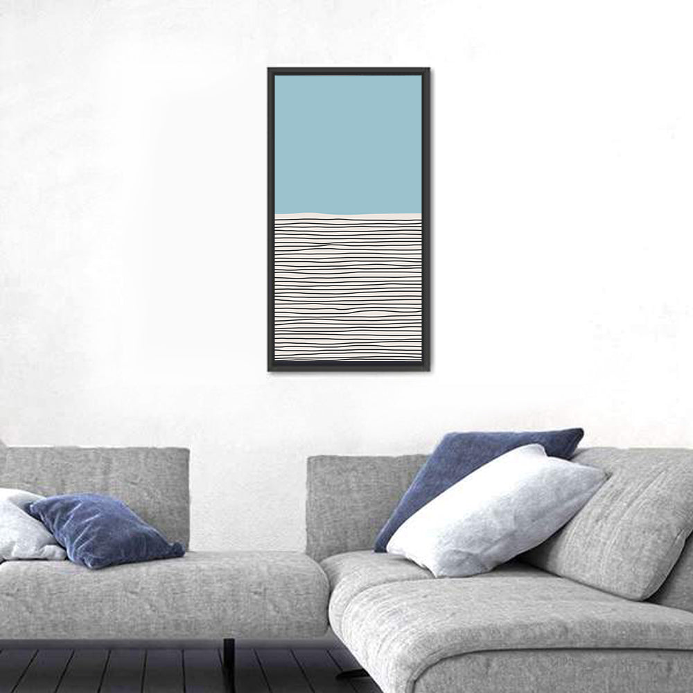 Blue Horizon Minimalist V Wall Art