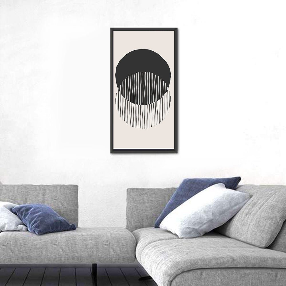 Moon Eclipse Minimalist Wall Art