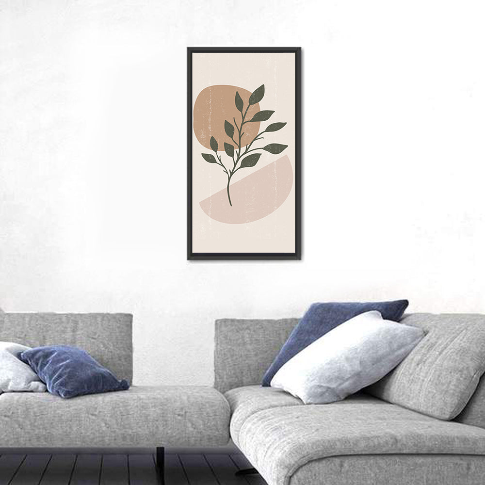 Boho Leaves Minimalist Wall Art