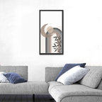 Crescent Moon Rainbow Abstract Wall Art