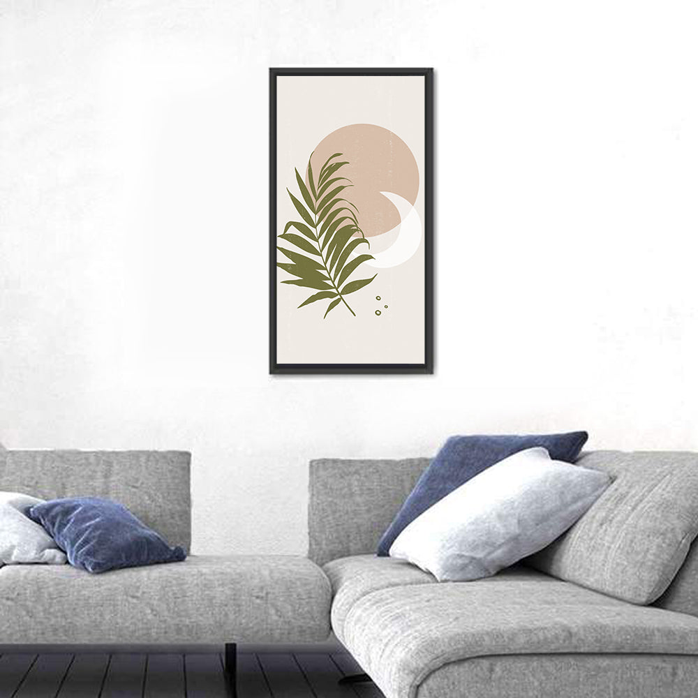 Botanical Leaves and Sun Wall Art