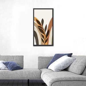 Tropical Boho Leaves Minimalist Wall Art