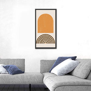 Burnt Sunrise Abstract Wall Art