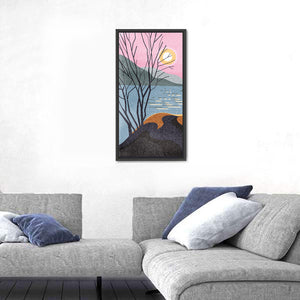 The Lake Sunset Wall Art