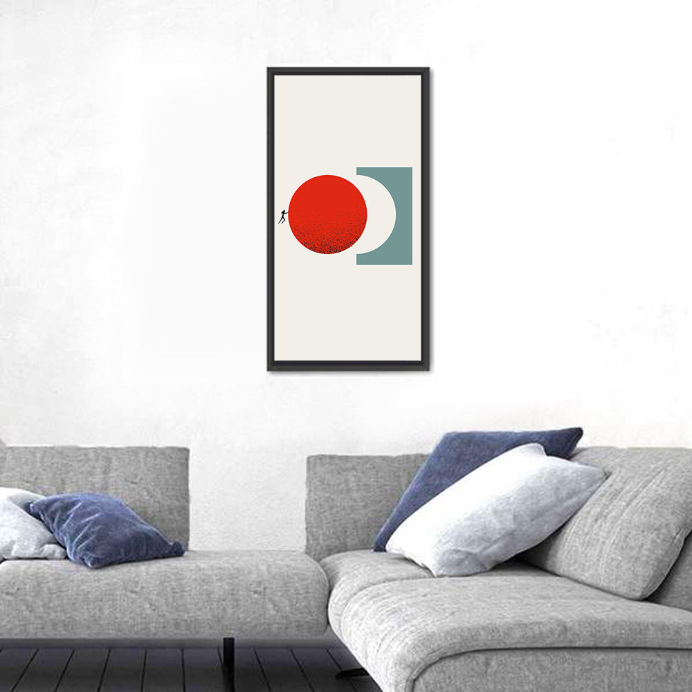 Accomplishment Concept with Red Circle Wall Art