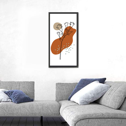 Terracotta Meadow Foliage Wall Art
