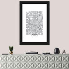 Munich City Map Wall Art