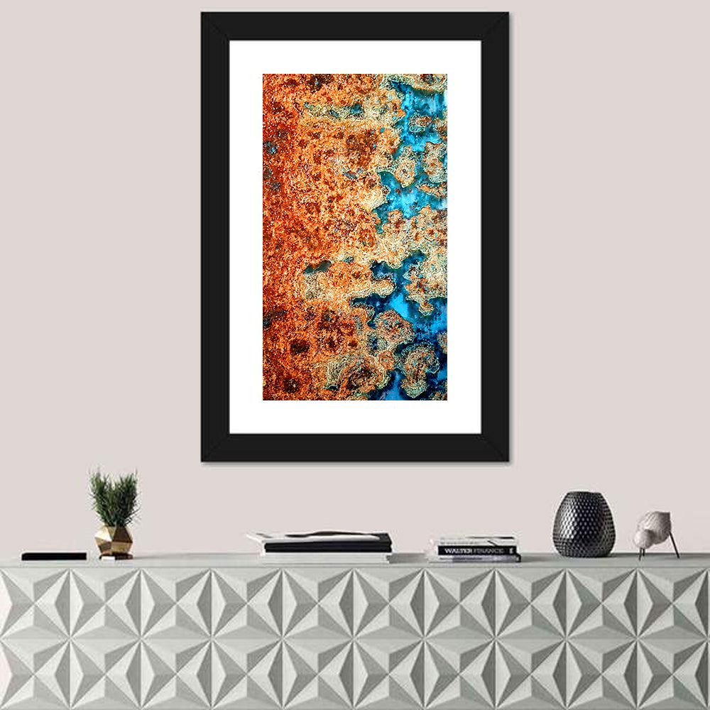 Rust Steel Abstract Pattern Wall Art