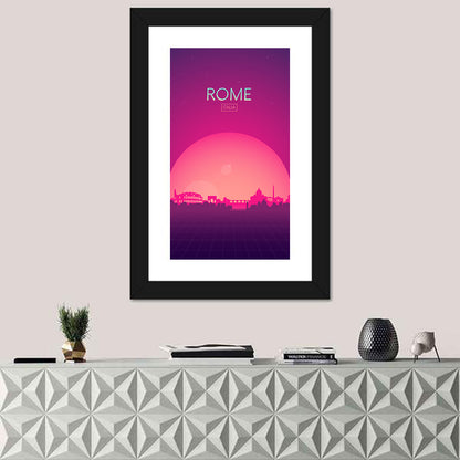Rome Colosseum Skyline Wall Art