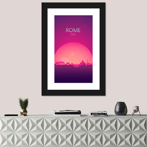 Rome Italy Skyline Wall Art