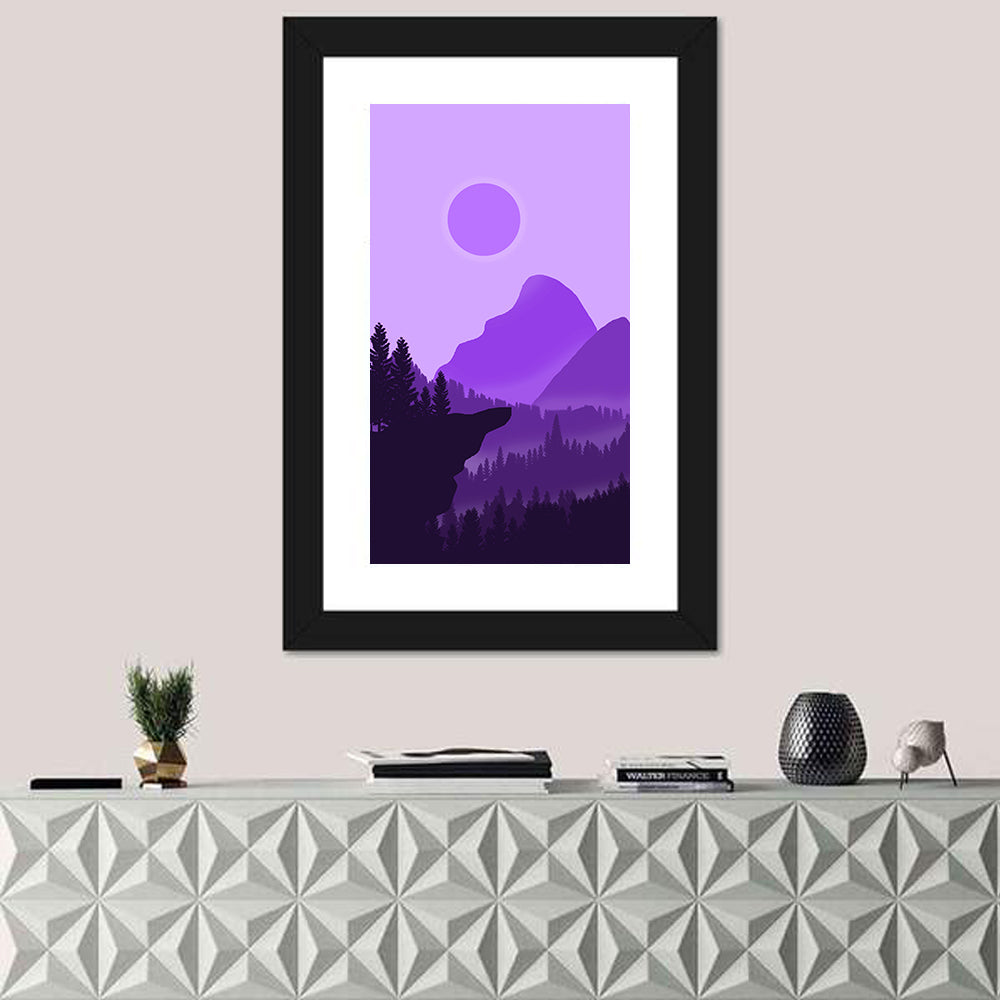 Purple Mountain Dusk Wall Art
