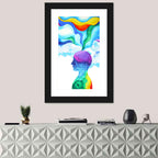 Thinking Mind Silhouette Wall Art