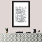 Stockholm City Map Wall Art