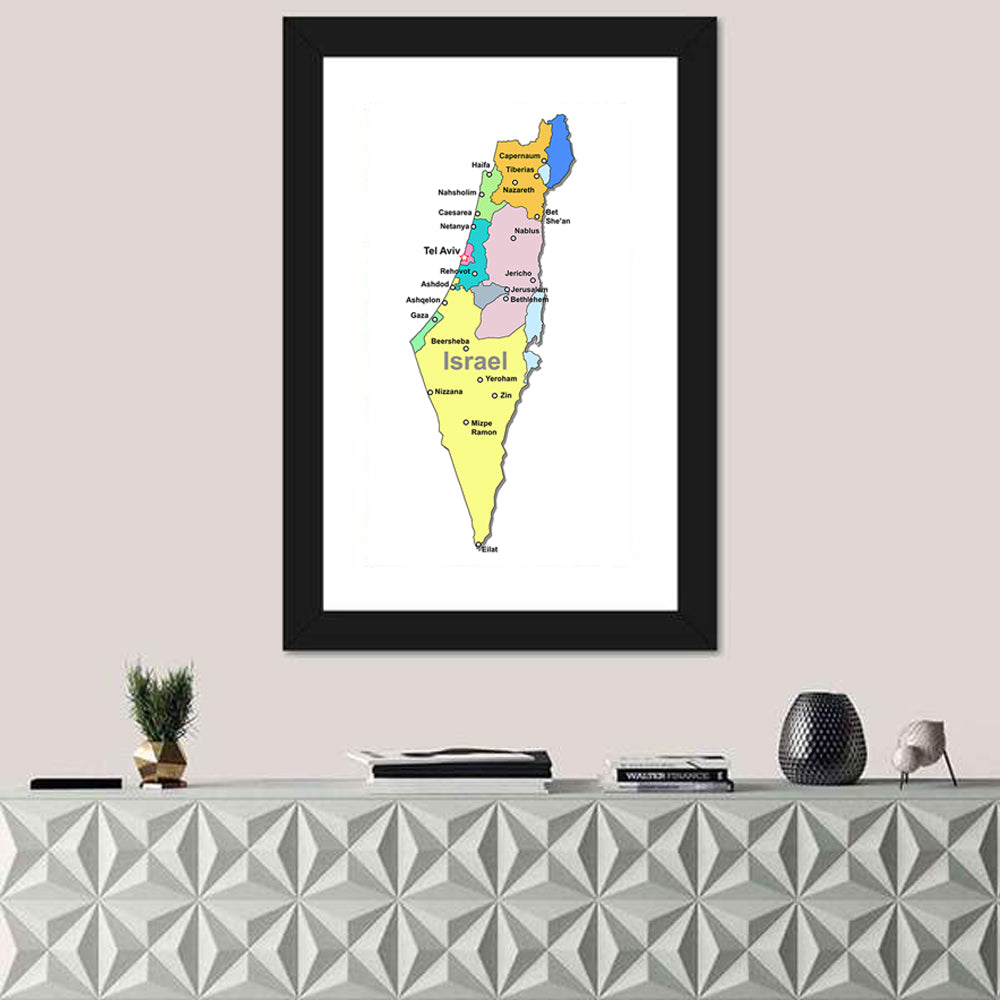 Minimalist Israel Map Wall Art