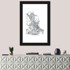 Palermo Minimalist City Map Wall Art