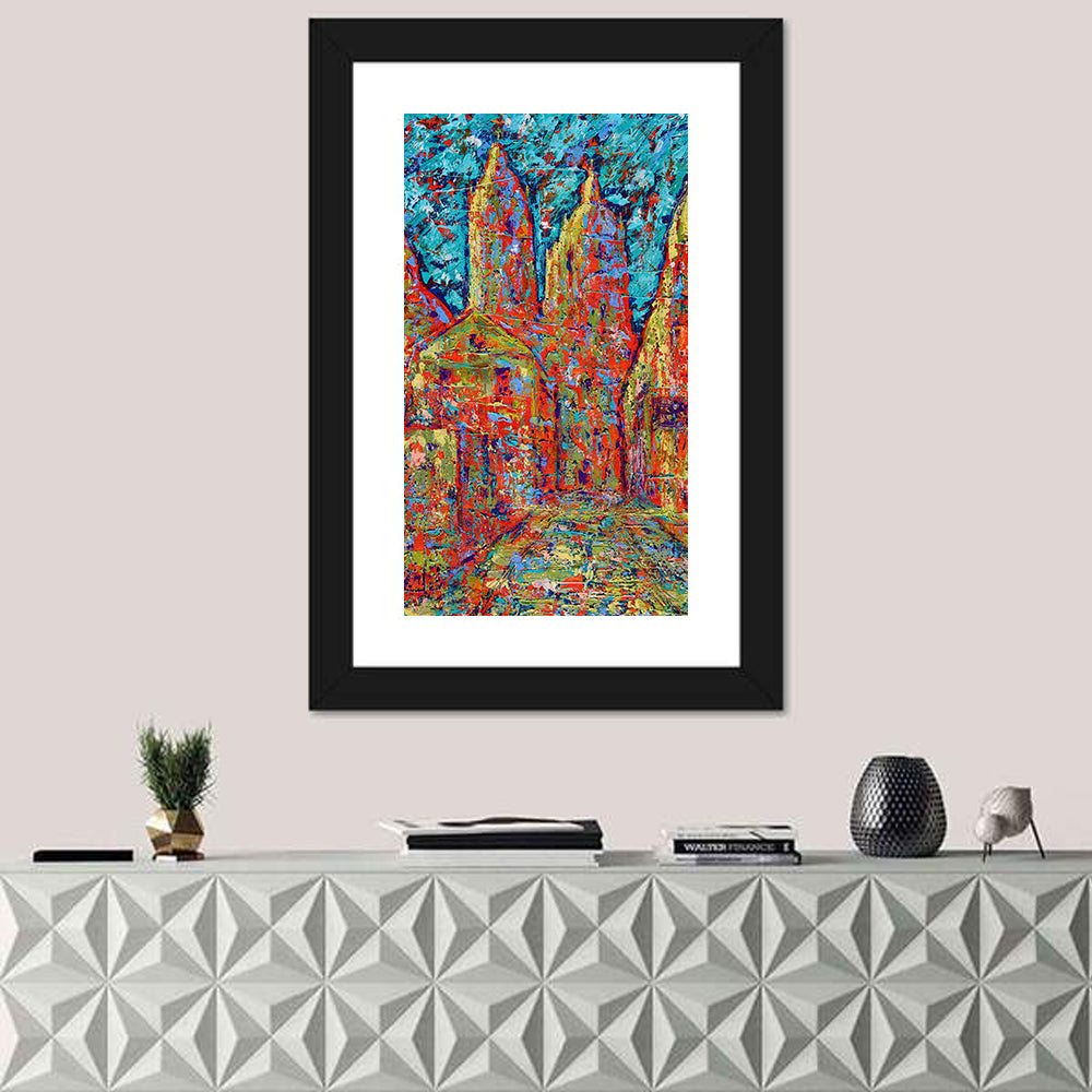 Gothic Spires Cityscape Wall Art