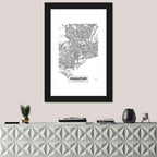 Singapore Minimalist City Map Wall Art