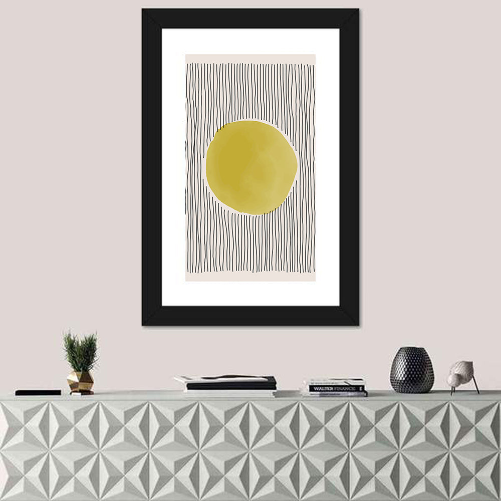 Watercolor Circle Minimalist Abstract Wall Art