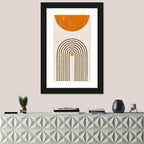 Burning Sun Concentric Arches Wall Art