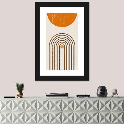 Burning Sun Minimalist Wall Art