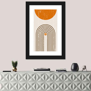 Burning Sun Minimalist Wall Art