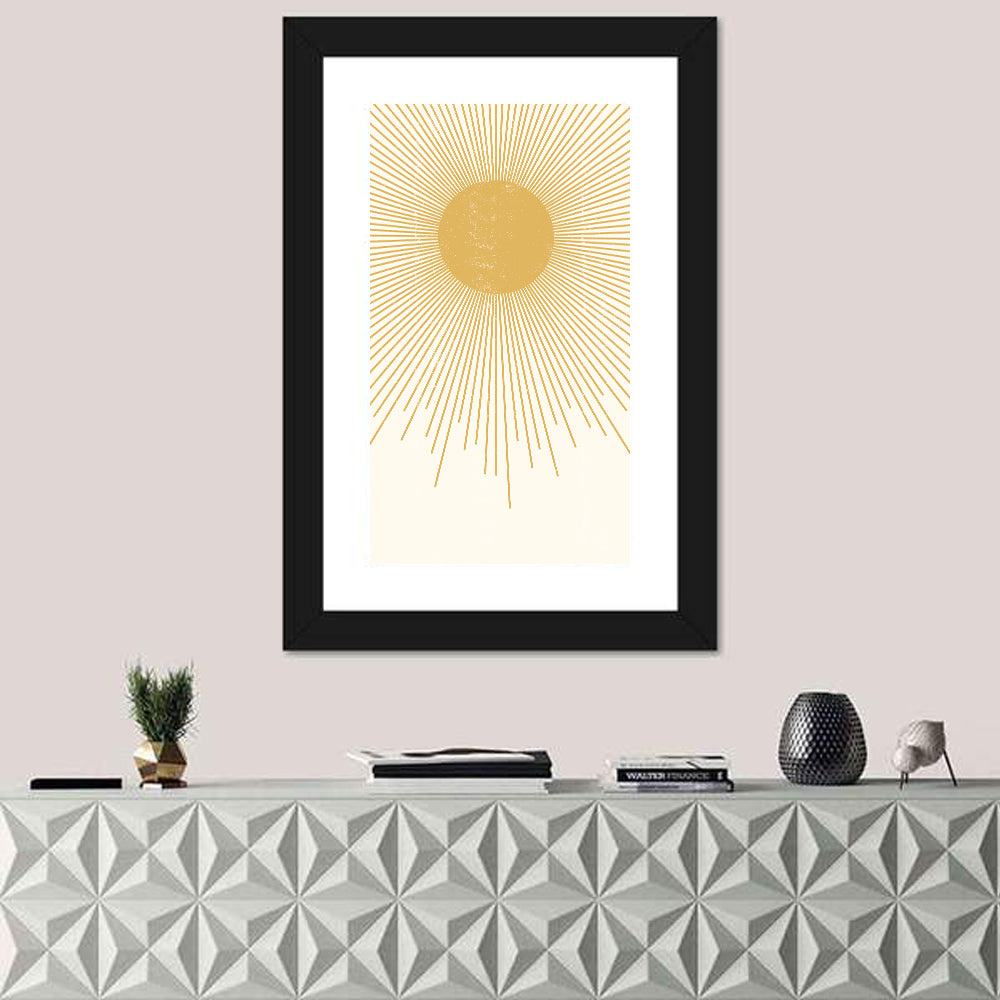 Sun Rays Abstract Wall Art