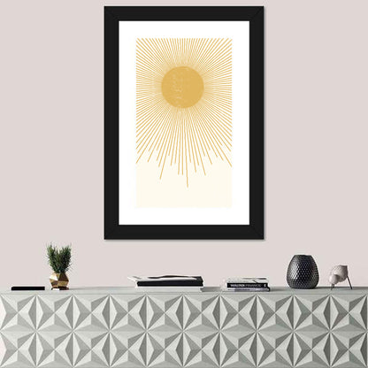 Sun Rays Abstract Wall Art