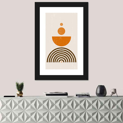 Orange Sun Minimalist I Wall Art