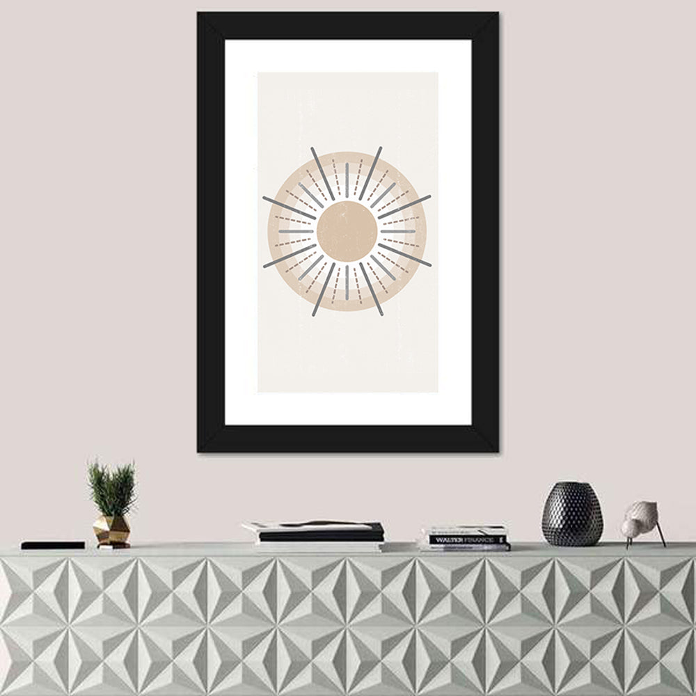 Concentric Boho Sun Iii Wall Art