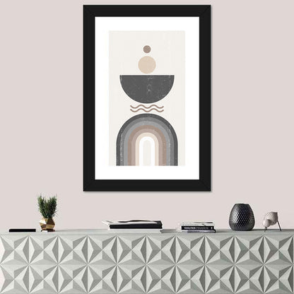 Geometric Sun Abstract Wall Art