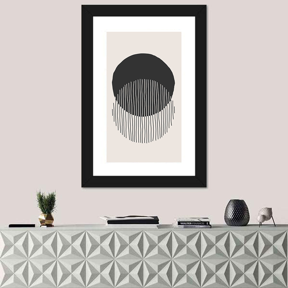 Moon Eclipse Minimalist Wall Art