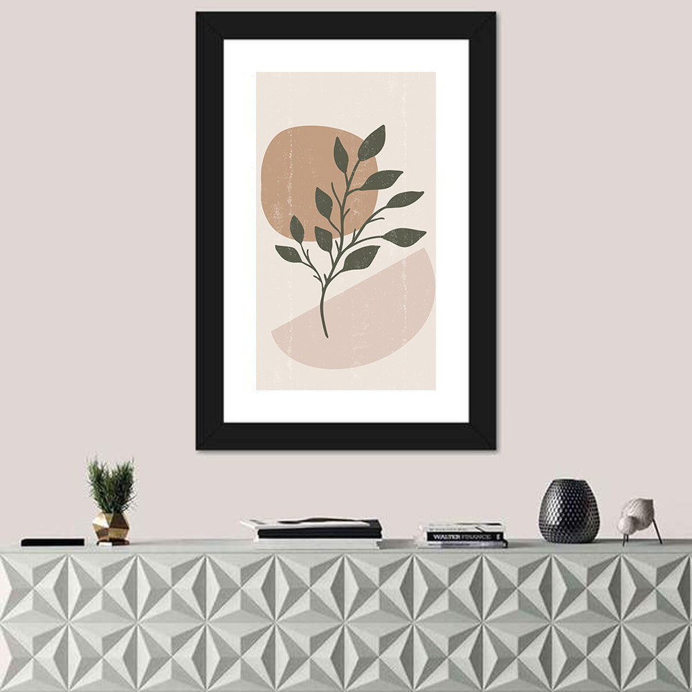 Boho Leaves Minimalist Wall Art