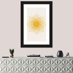 Golden Boho Sunburst Wall Art