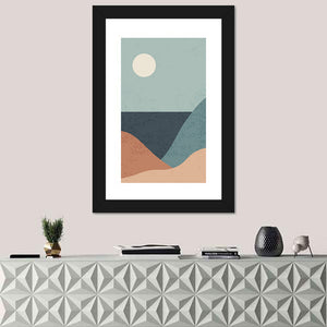 Mountain Lake Minimalist Wall Art