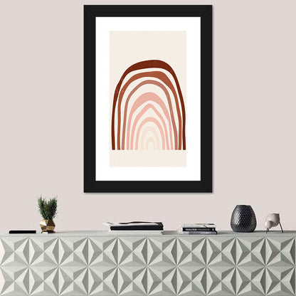 Rainbow Lines Minimalist Wall Art