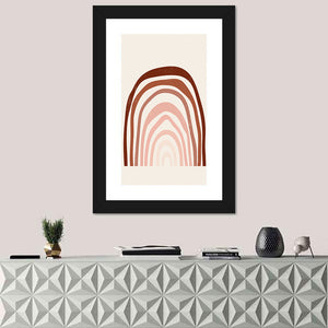 Rainbow Lines Minimalist Wall Art