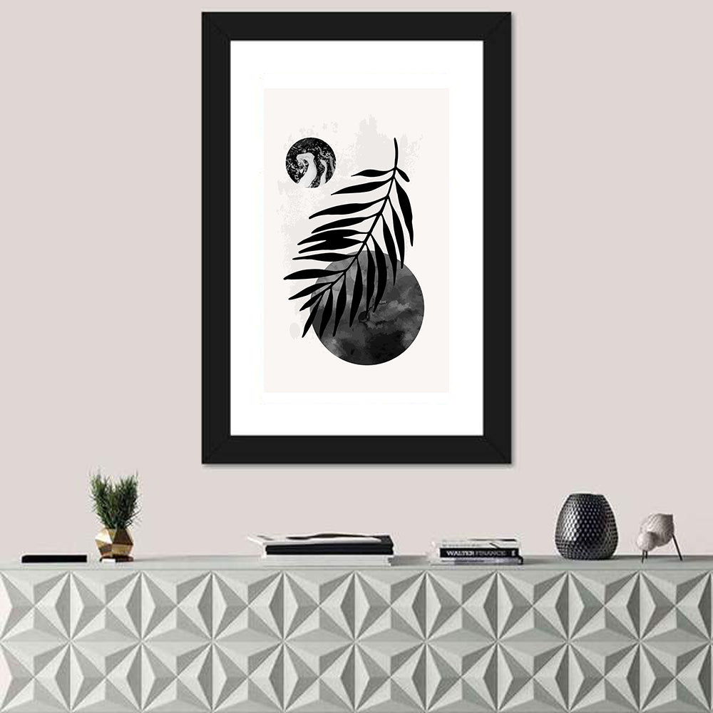 Minimal Palm Leaf Study Wall Art