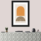 Burnt Sunrise Arch Study Wall Art